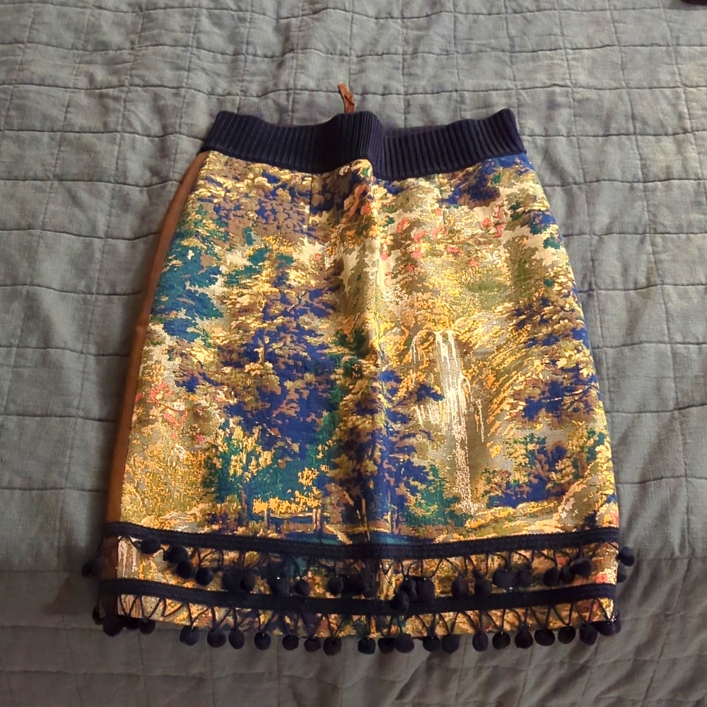 Anthropologie embroidery skirt